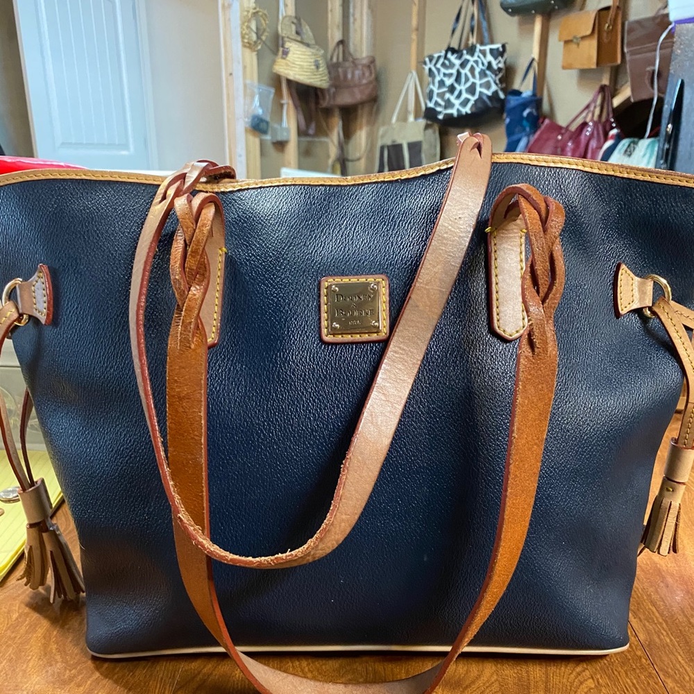 Fantastic Dooney and Bourke Navy Shopper